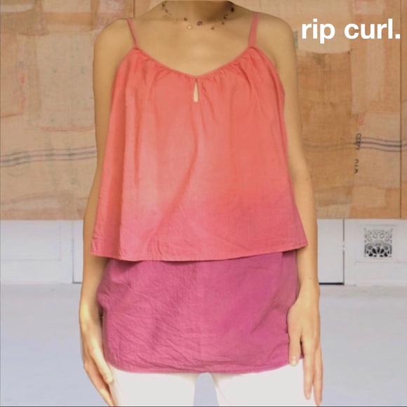 PacSun Tops - SOLD 🖤 RIP CURL 〰️ COTTON TIE DYE OMBRÉ TOP